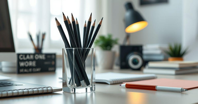 Porta Lápis em Acrílico: Estilo e Organização para Sua Mesa Porta Lápis em Acrílico: Estilo e Organização para Sua Mesa