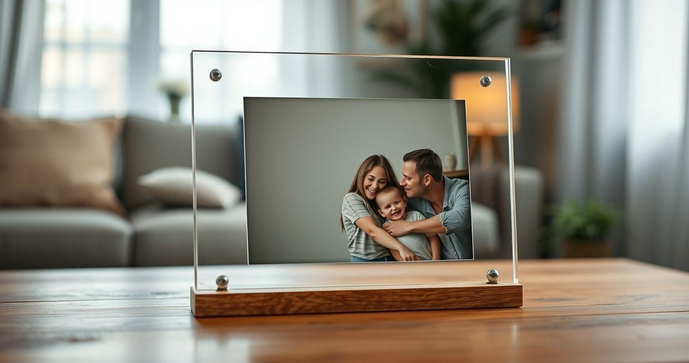 Porta Retrato Acrílico Personalizado para Preservar Suas Memórias com Estilo Porta Retrato Acrílico Personalizado para Preservar Suas Memórias com Estilo