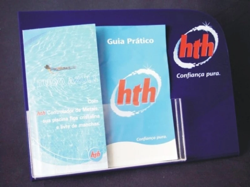 display de acrílico para folders