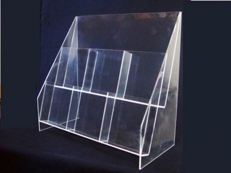 porta papel a4 com fundo de acrílico