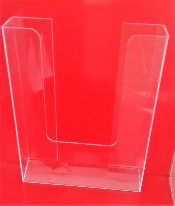 porta papel de acrílico com suporte